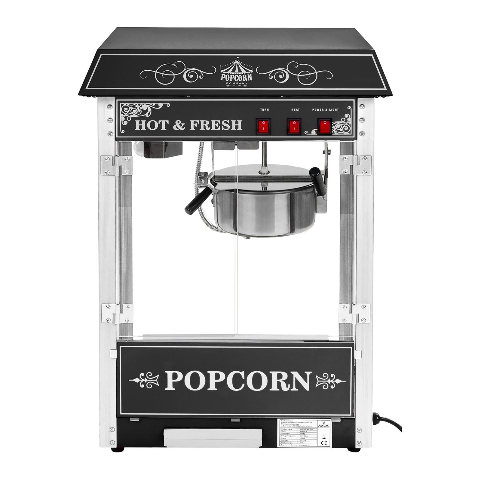 Popcornovač (16l/h) 2 Popcornovač (16l/h) – Obrázok 2