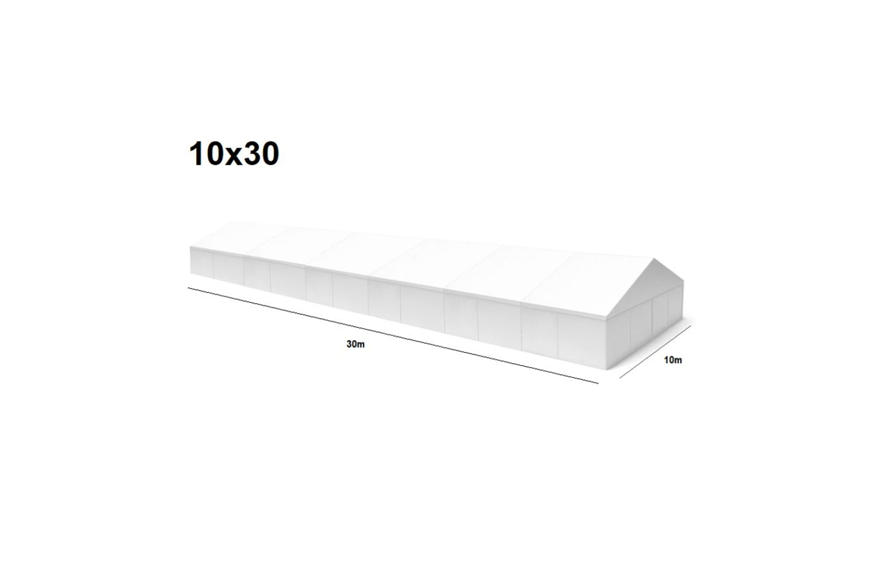 Veľkokapacitný párty stan 10 x 30m 1 Veľkokapacitný párty stan 10 x 30m