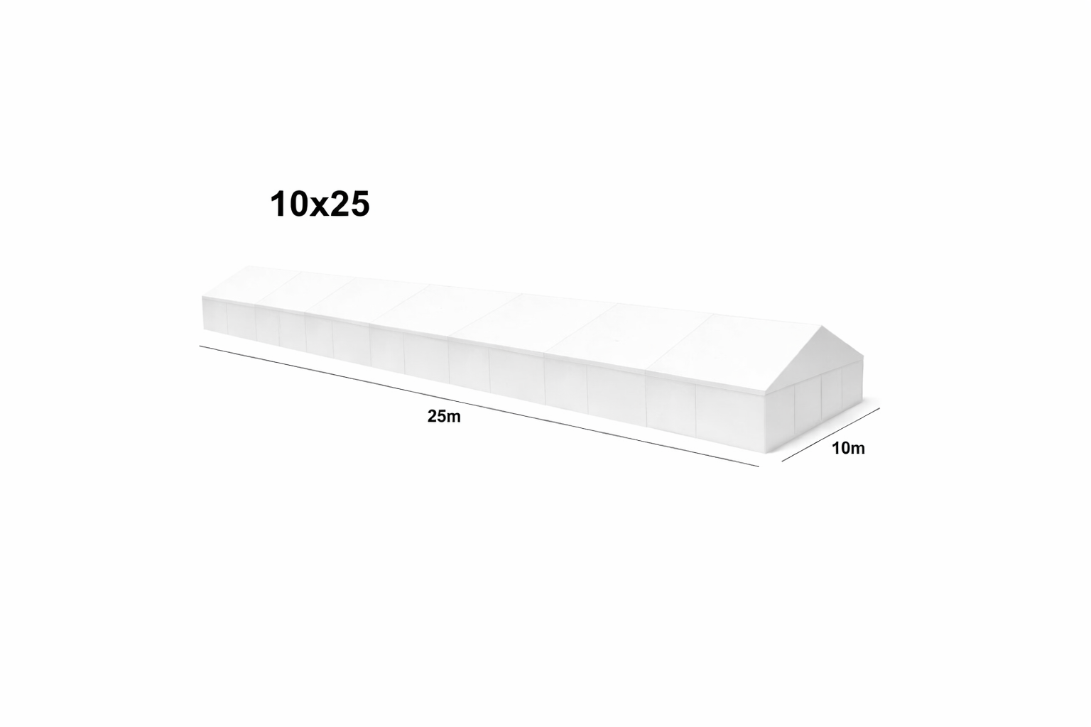 Veľkokapacitný párty stan 10 x 25m 1 Veľkokapacitný párty stan 10 x 25m
